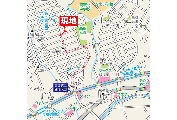 現地案内図
