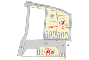 広島市安佐北区亀山2丁目18土地分譲住宅区画図