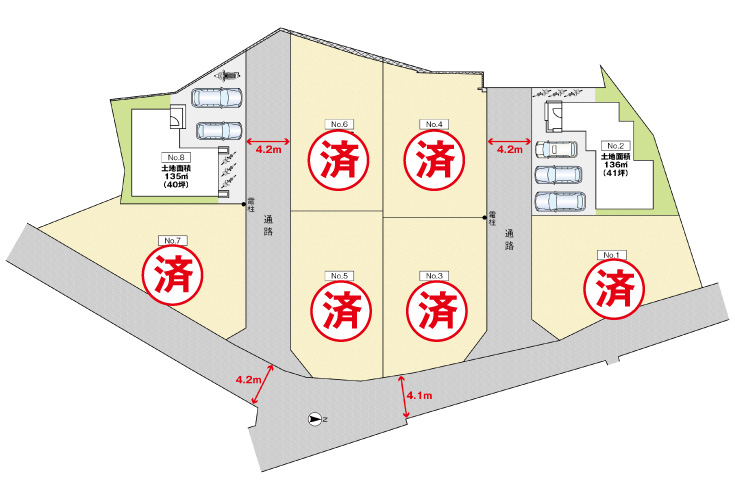 広島県安芸郡海田町国信1丁目10新築戸建て分譲住宅区画図