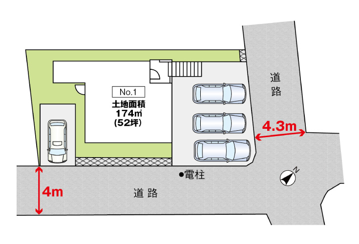 広島市東区中山新町1丁目10新築一戸建て分譲住宅区画図