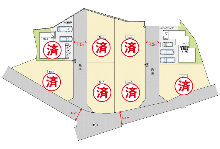 広島県安芸郡海田町国信1丁目10新築戸建て分譲住宅区画図