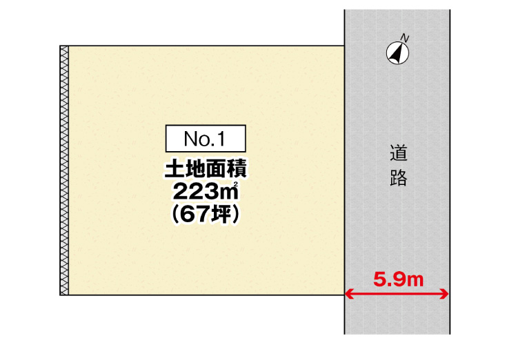 カーサ・ヴェルディ五月が丘1丁目/土地