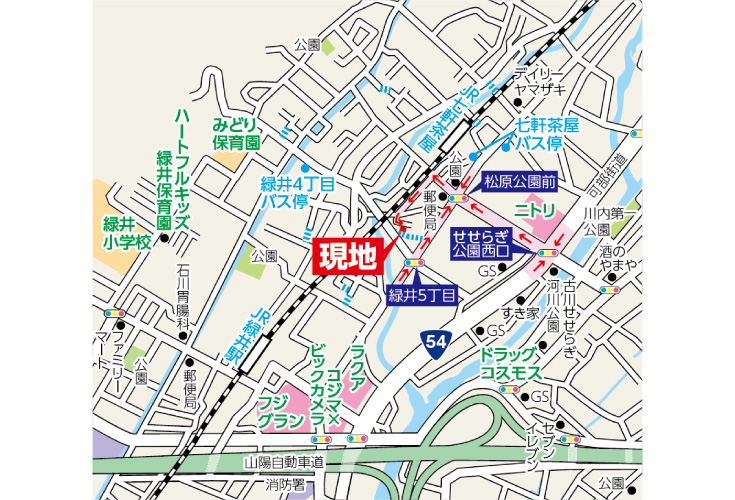 現地案内図