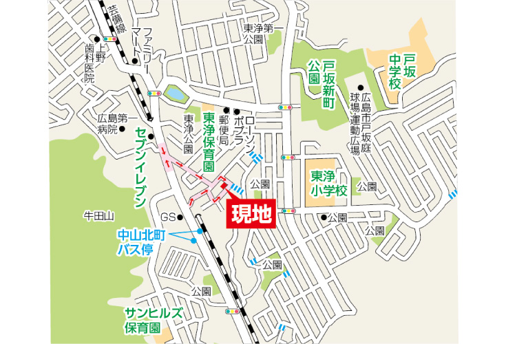 現地案内図