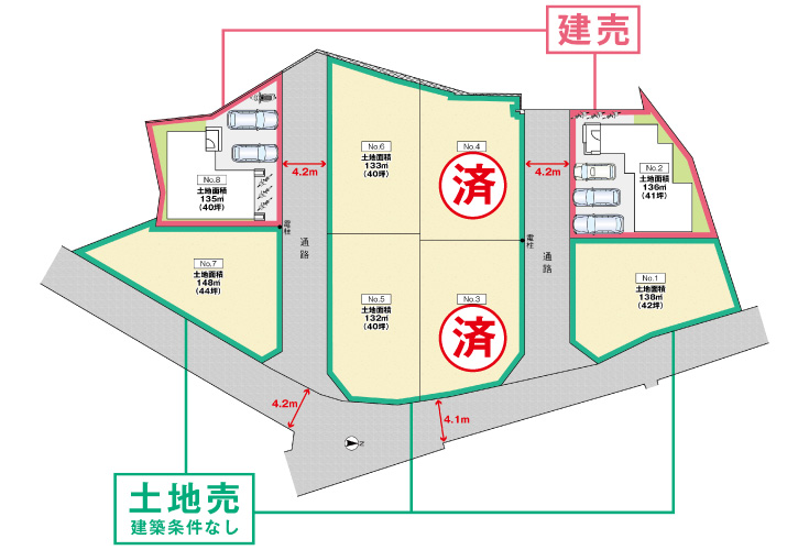 広島県安芸郡海田町国信1丁目10土地分譲区画図