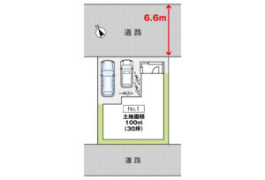 呉市広文化町23新築戸建て分譲住宅区画図