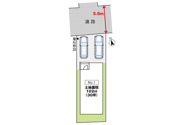 広島市佐伯区八幡3丁目27新築一戸建て分譲住宅区画図