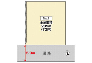広島市安佐北区真亀3丁目19土地分譲住宅区画図