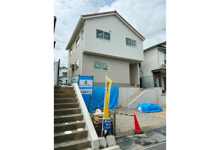 広島市安佐南区山本5丁目48新築一戸建て分譲住宅外観