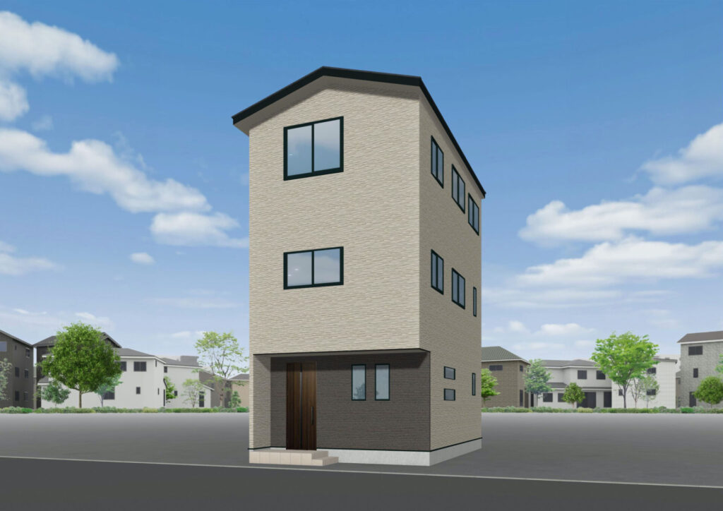 広島市南区宇品御幸3丁目15新築一戸建て分譲住宅外観