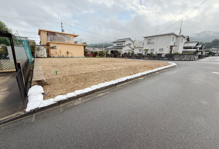 広島市安佐南区伴東8丁目76土地分譲住宅現地