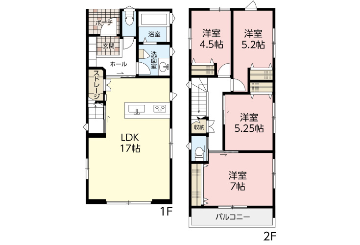 広島市佐伯区八幡3丁目27新築一戸建て分譲住宅間取り図