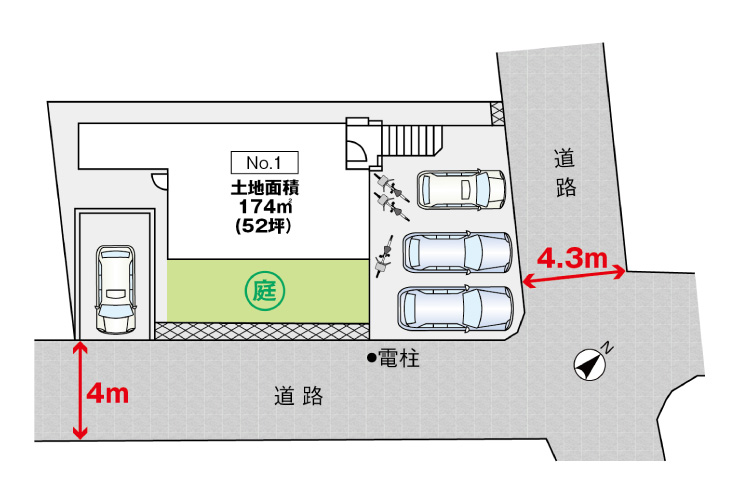 広島市東区中山新町1丁目10新築一戸建て分譲住宅区画図