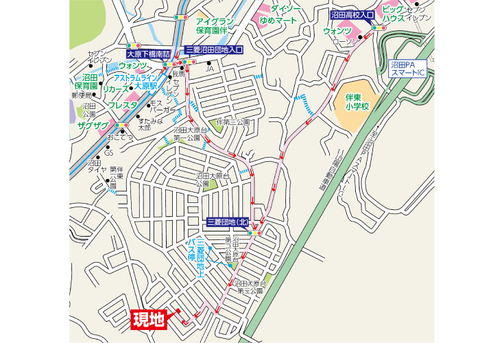 現地案内図
