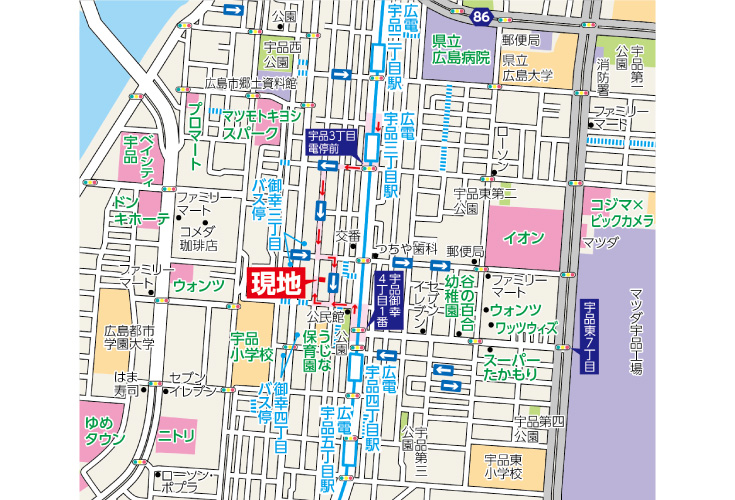 現地案内図