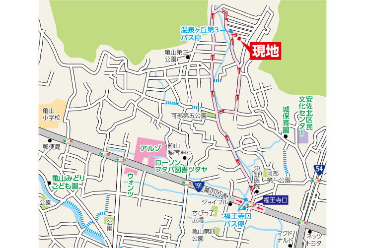 現地案内図