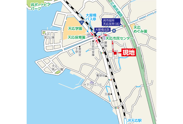 現地案内図
