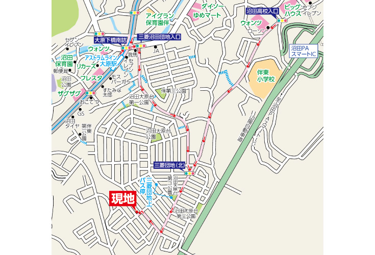 現地案内図