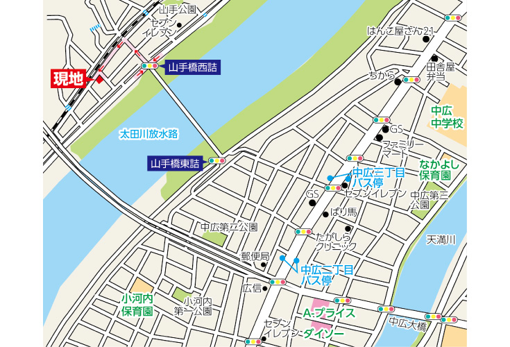 現地案内図