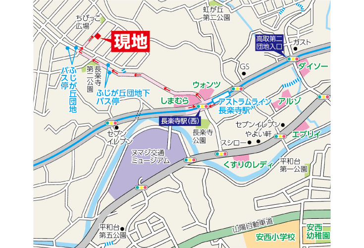 現地案内図
