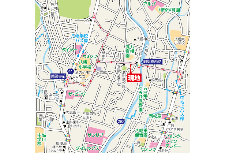 現地案内図