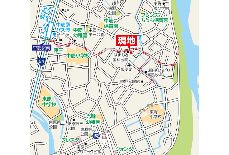 現地案内図