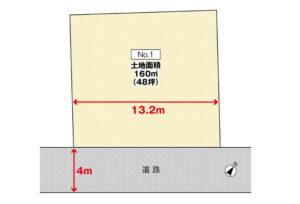 広島市佐伯区美の里2丁目4土地分譲住宅区画図