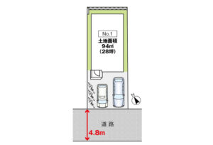 広島市安佐南区大町西2丁目5新築一戸建て分譲住宅区画図