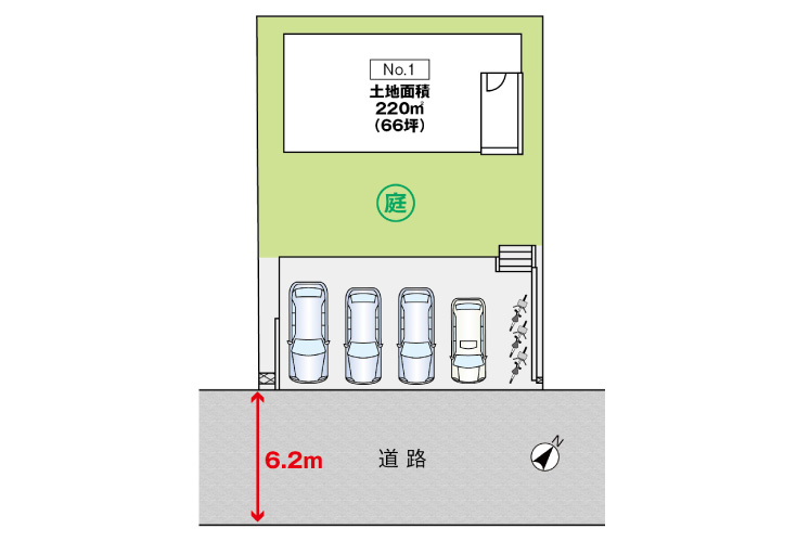 廿日市市福面2丁目17新築戸建て分譲住宅区画図