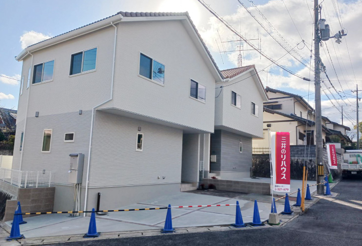 広島市安佐北区亀崎4丁目11戸建て分譲住宅外観