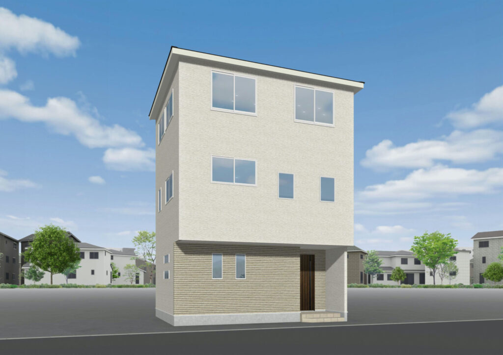 広島市安佐北区口田南1丁目21新築一戸建て分譲住宅外観