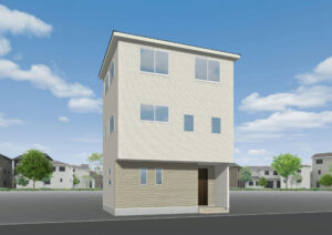 広島市安佐北区口田南1丁目21新築一戸建て分譲住宅外観