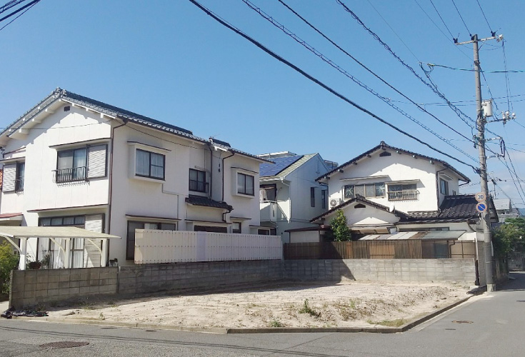 広島市佐伯区楽々園6丁目10新築一戸建て分譲住宅現地