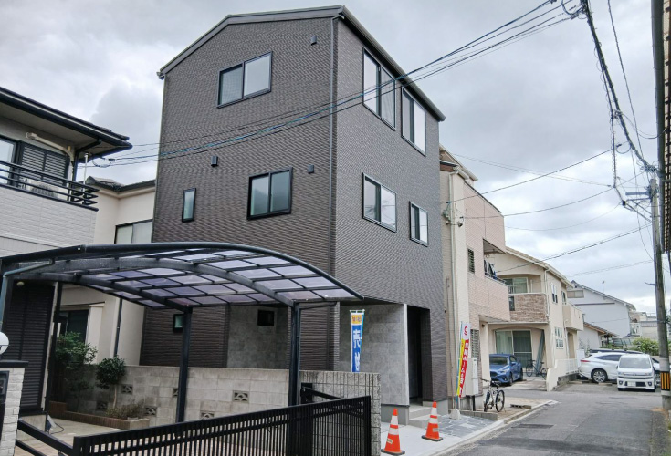 広島市中区江波西2丁目9新築戸建て分譲住宅外観