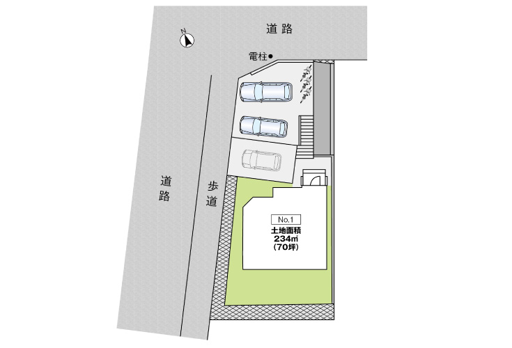 広島市佐伯区五日市町大字昭和台32新築戸建分譲住宅区画図