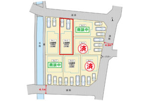 広島市安佐南区西原8丁目32土地分譲住宅区画図