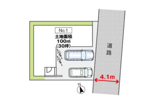 広島市安佐南区中筋3丁目20新築一戸建て分譲住宅区画図