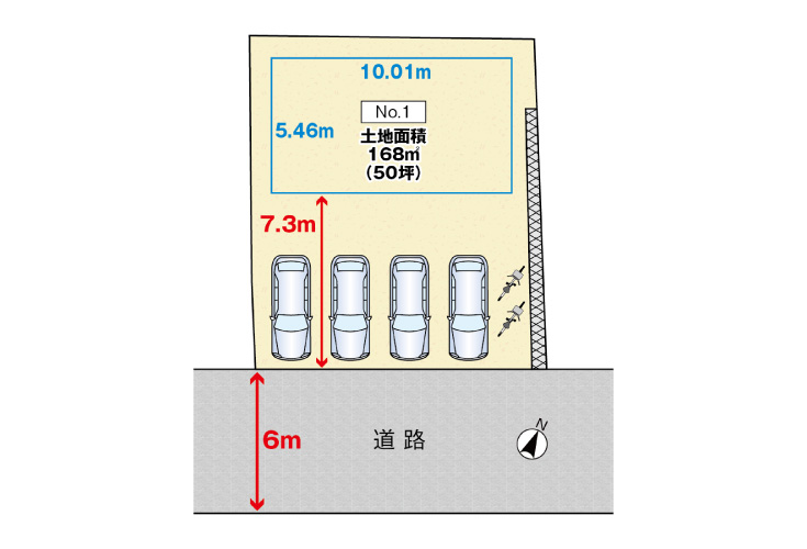広島市安佐南区相田3丁目33土地分譲住宅区画図