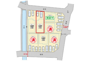 広島市安佐南区西原8丁目32土地分譲住宅区画図