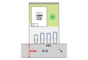 広島市東区戸坂南1丁目15新築一戸建て分譲住宅区画図