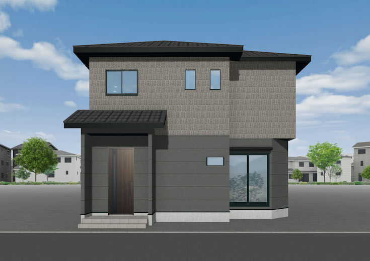 広島市佐伯区五日市町大字昭和台32新築戸建分譲住宅外観