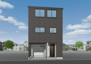 広島市中区江波西2丁目9新築戸建て分譲住宅外観