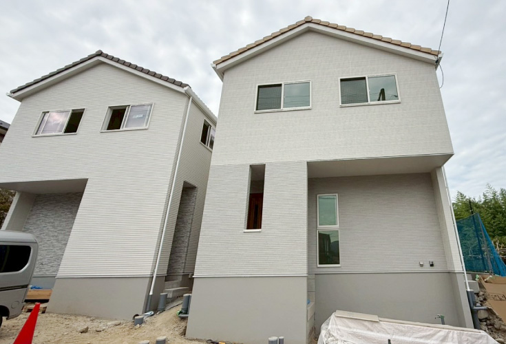 広島市安佐北区落合南3丁目3新築一戸建て分譲住宅外観