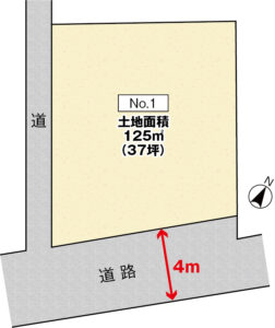 広島市西区己斐西町16土地分譲住宅区画図
