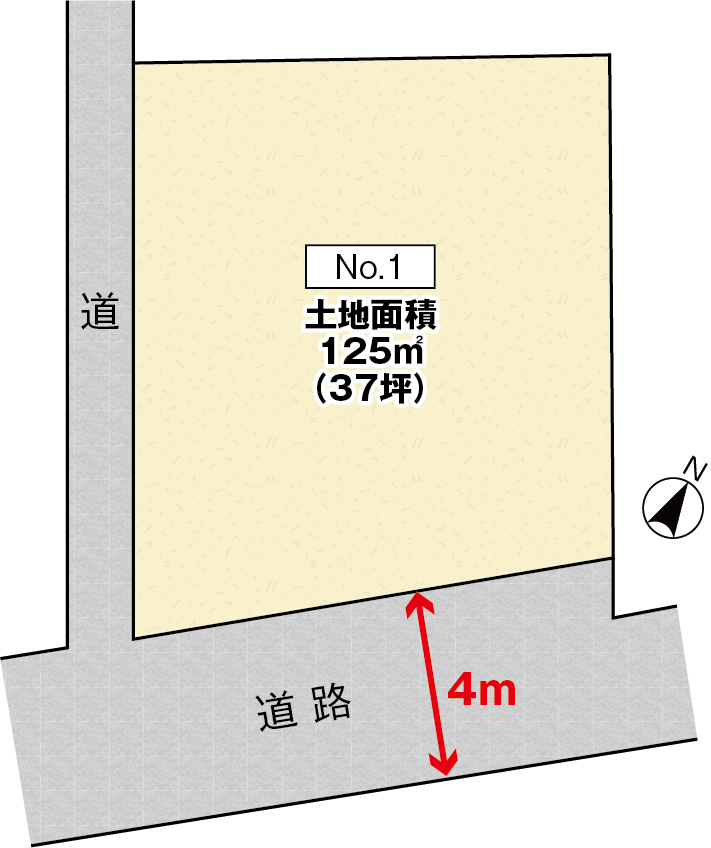 広島市西区己斐西町16土地分譲住宅区画図