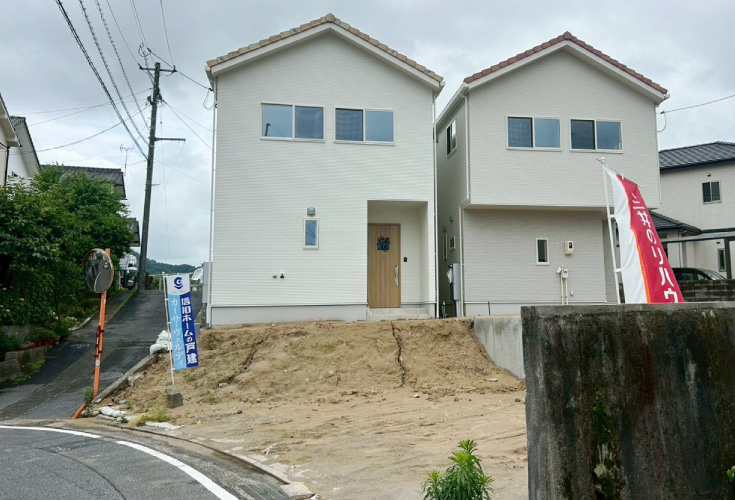 広島市安佐北区口田南8丁目12新築一戸建て分譲住宅外観