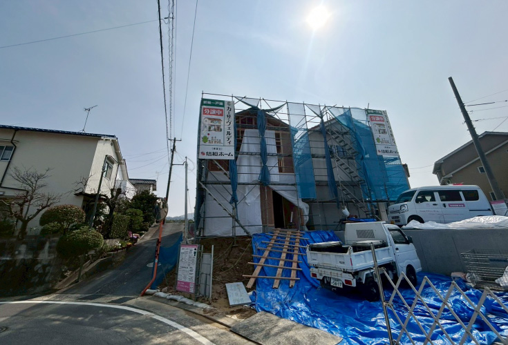 広島市安佐北区口田南8丁目12新築一戸建て分譲住宅外観