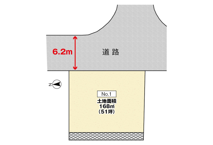 広島市安佐南区毘沙門台3丁目26土地分譲住宅区画図