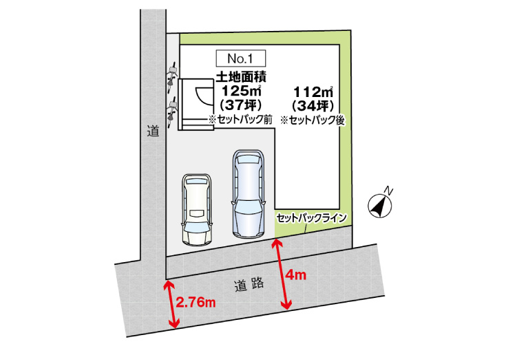 広島市西区己斐西町16新築一戸建て分譲住宅区画図