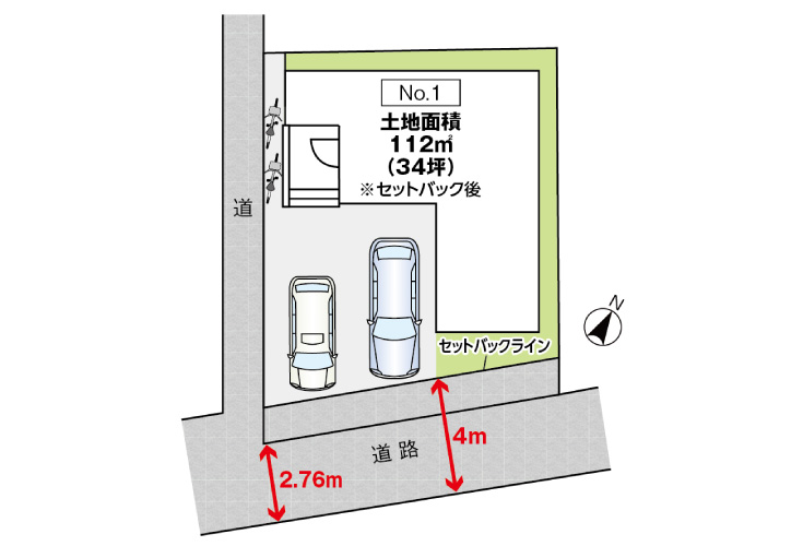 広島市西区己斐西町16新築一戸建て分譲住宅区画図